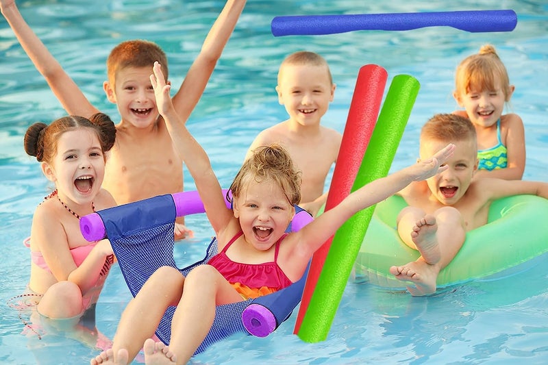Chochkees Green Pool Noodles Swimming Hollow Core Foam Tube, Floating Thick Noodles for Floating, Pool Accessories, 52" - Image 4